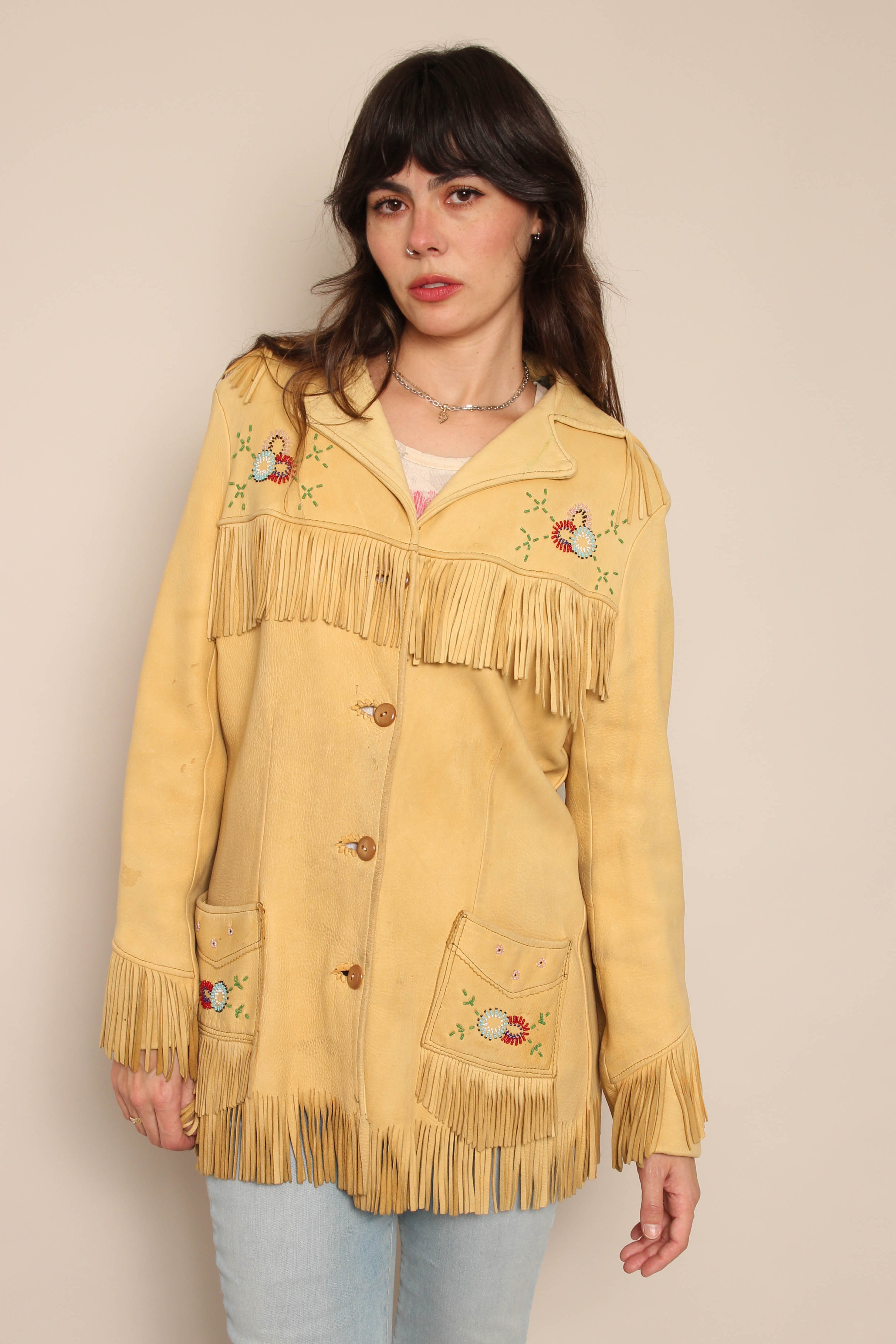 50s Chris Line Fringe Jacket – Luxie Vintage