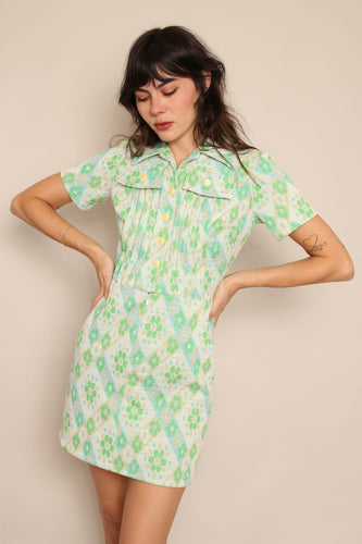 70s Mod Floral Dress