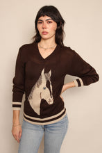 70s Horse Portrait Sweater