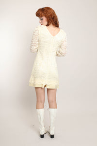 60s Dolman Lace Mini Dress