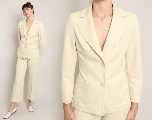 70s Cream Suit Set