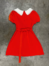 70s Red Mod Mini Dress - S/M