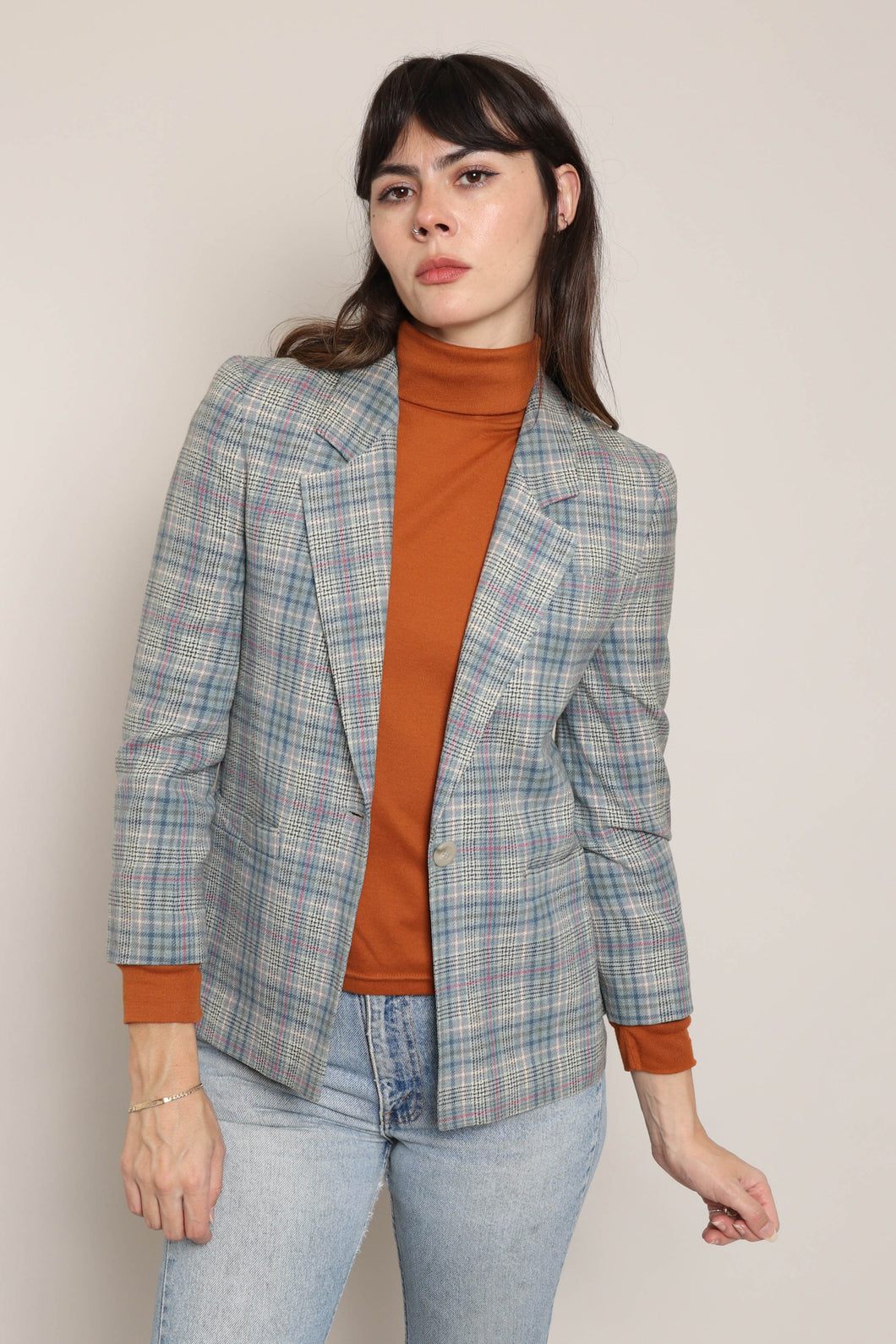 80s Plaid Pendleton Blazer