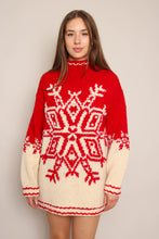 90s Snowflake Wool Sweater