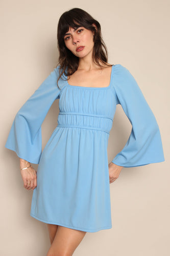 70s Bell Sleeve Grecian Dress