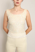 50s Sequined Wool Tank Top