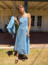 90s Studded Denim Dress Set