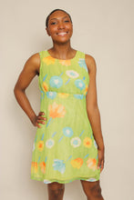Y2K Floral Chiffon Mini Dress
