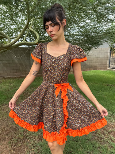 70s Pumpkin Patch Dress