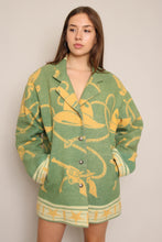 90s Western Novelty Print Wool Jacket