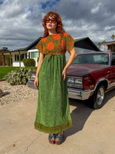70s Floral Terry Cloth Dress