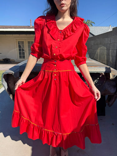 80s Red Prairie Set