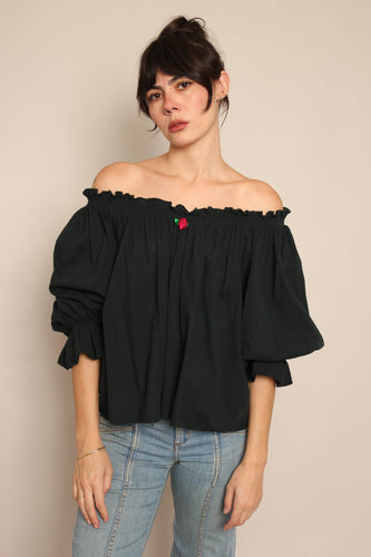 80s Anna Konya Blouse