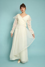 70s Asymmetric Chiffon Grecian Dress