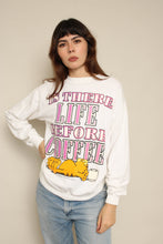 1980s Garfield Is There Life Before Coffee Sweatshirt