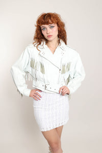80s Fringe Motorcycle Jacket