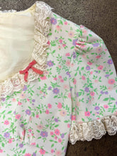 70s Pastel Floral Mini Dress - XS/S