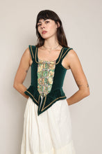 90s Velvet Tapestry Corset