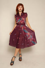 80s Sheer Botanical Dress