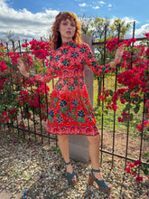 60s Psychedelic Floral Dress