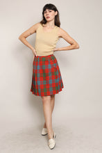 80s Plaid Fringe Skirt