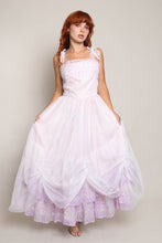 70s Lilac Chiffon Gown