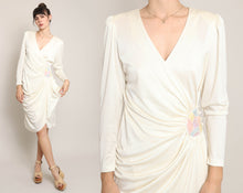 80s Grecian Wrap Dress