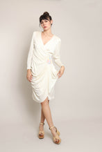 80s Grecian Wrap Dress