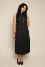 90s Charcoal Military Dress