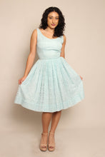 50s Blue Lace Dress