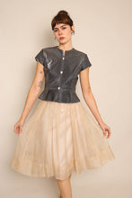 50s Champagne Chiffon Skirt