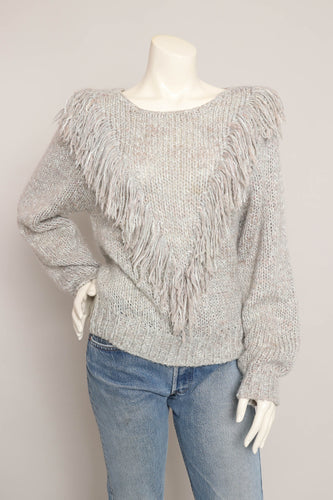 80s Western Fringe Sweater