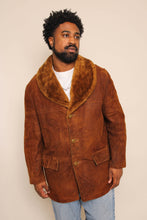 70s Suede Jacket With Fur Collar