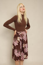 70s Cloud Print Wrap Skirt