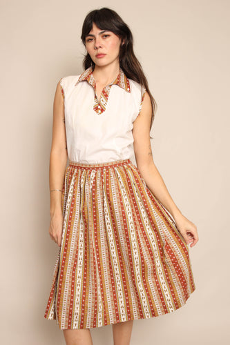 50s Autumn Striped Set