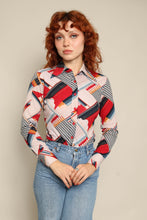 70s Pencil Novelty Print Shirt