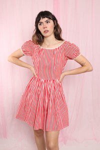 ❤️ 50s Striped Ric Rac Dress