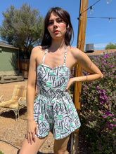 80s Abstract Print Romper