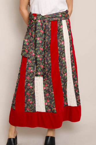 70s Chessa Davis Patchwork Skirt