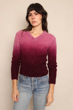 80s Purple Gradient Sweater