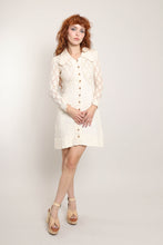 60s Droop Collar Mini Dress