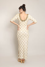 50s Scalloped Sequined Gown