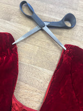 70s Flouncy Velvet Romper