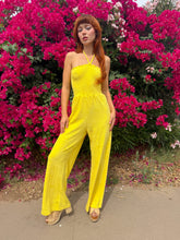 80s Yellow Terry Cloth Jumpsuit