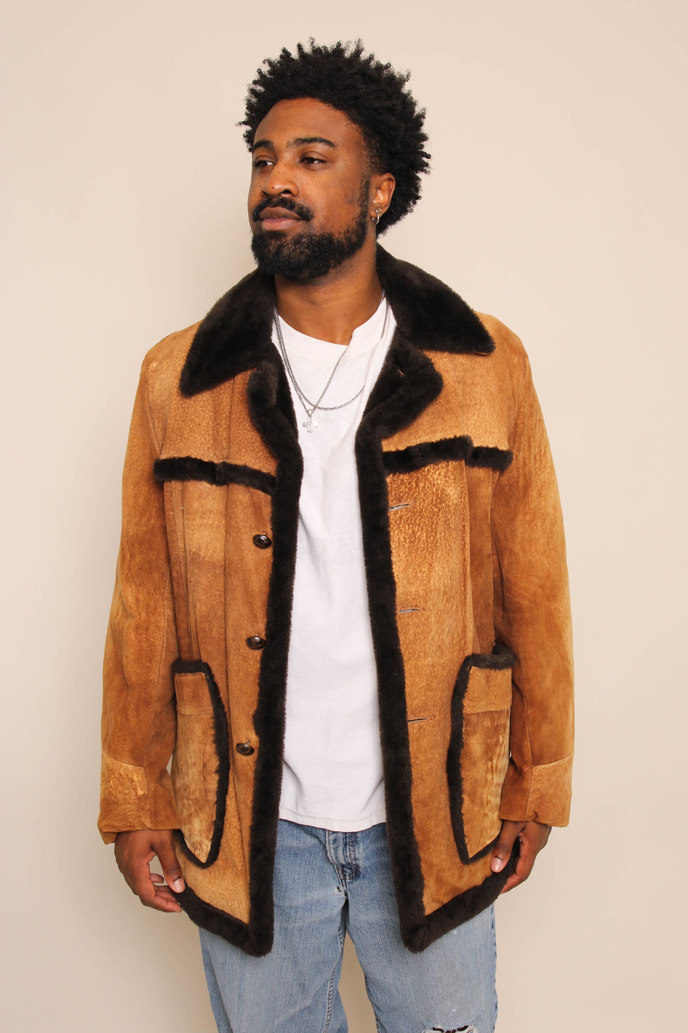 70s Suede Shearling Rancher Jacket – Luxie Vintage