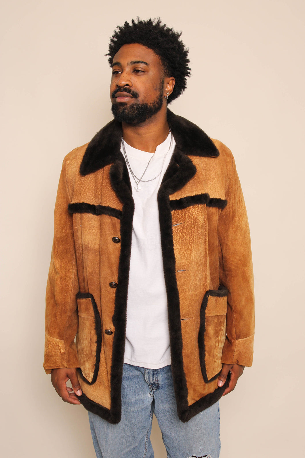 70s Suede Shearling Rancher Jacket – Luxie Vintage