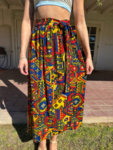 70s Psychedelic Maxi Skirt
