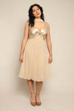 00s Champagne Dress With Sash