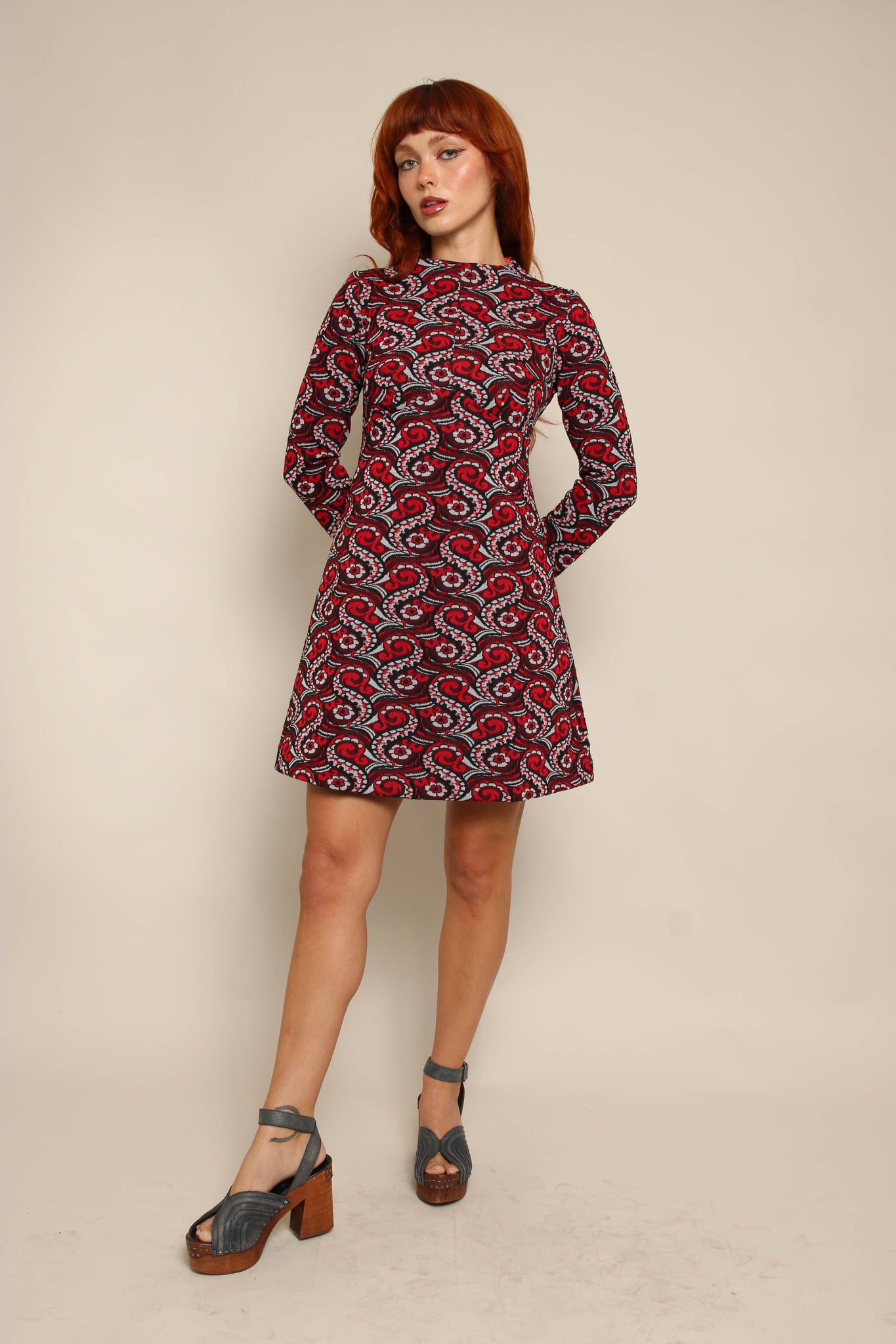 70s Paisley Mini Dress