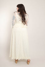 70s Victorian Lace Dress With Train